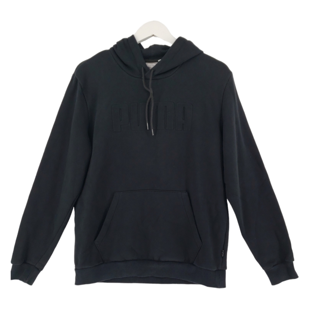Puma Hoodie Sweatshirt Size Medium in Black PUMA Spell Out